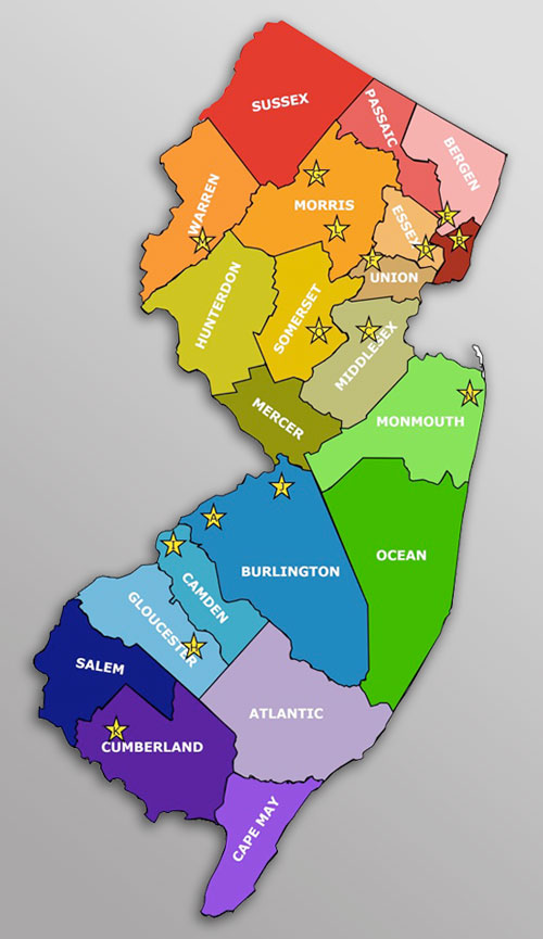 New Jersey map 500